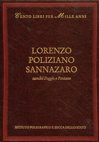 Lorenzo, Poliziano, Sannazzaro, nonché Poggio e Pontano - Francesco Tateo - copertina