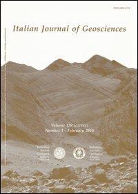 Italian journal of geosciences - copertina