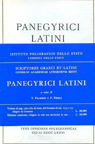 Panegyrici latini - copertina