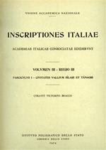 Inscriptiones Italiae. Regio 3ª. Vol. 1: Civitates vallium Silari et Tanagri.