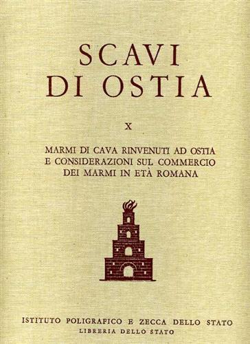 Marmi di cava rinvenuti ad Ostia e considerazioni sul commercio dei marmi in età romana - Paola Baccini Leotardi - copertina