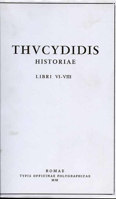 Thucydidis historiae. Vol. 3 - copertina