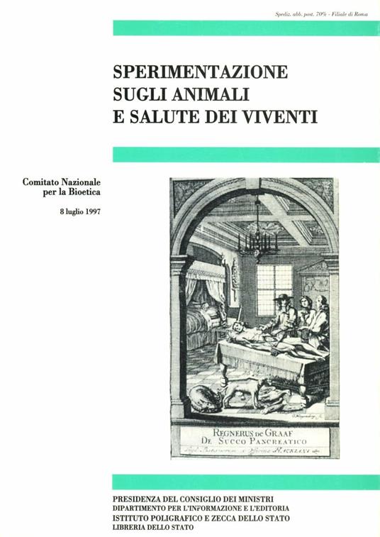 Sperimentazione sugli animali e salute dei viventi - copertina