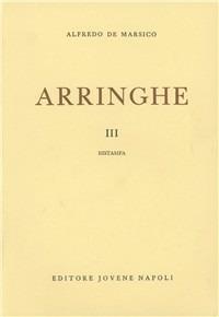 Arringhe. Vol. 3 - Alfredo De Marsico - copertina