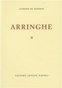 Arringhe. Vol. 2 - Alfredo De Marsico - copertina