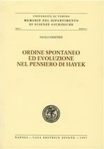 Ordine spontaneo ed evoluzione nel pensiero di Hayek