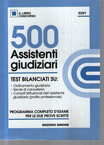 Cinquecento assistenti giudiziari. Test - copertina