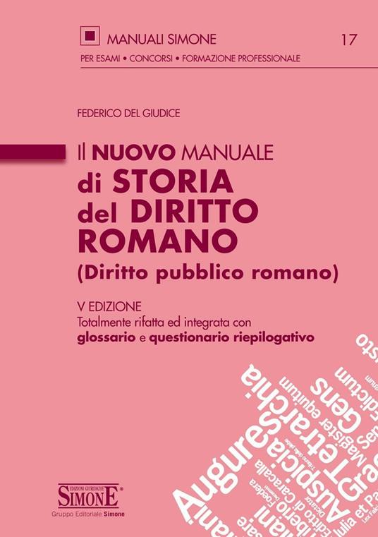 Il nuovo manuale di storia del diritto romano (diritto pubblico romano) - Federico Del Giudice - ebook