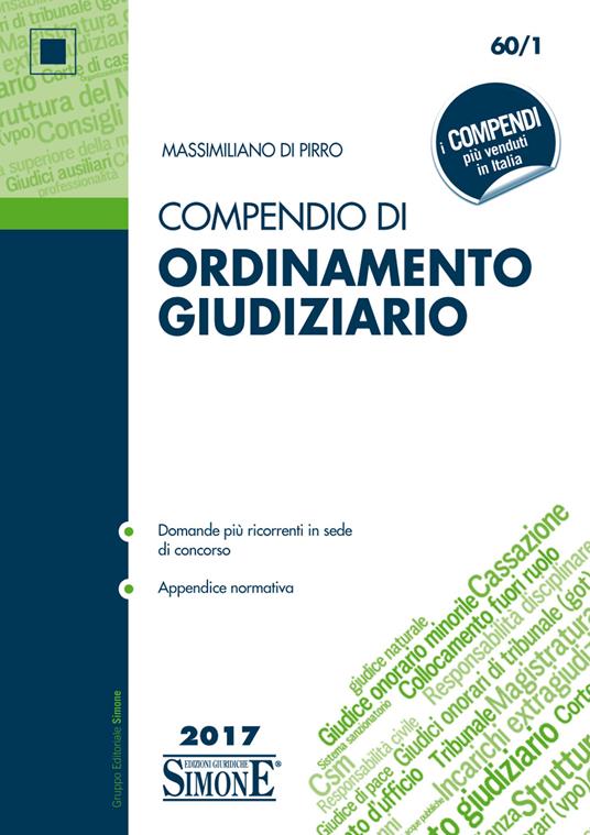 Compendio di ordinamento giudiziario - Massimiliano Di Pirro - ebook