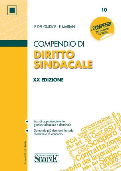 Compendio di diritto sindacale - Federico Del Giudice,Federico Mariani - ebook