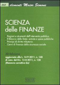 Scienza delle finanze - copertina