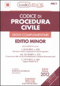 Codice di procedura civile. Leggi complementari. Ediz. minor - copertina