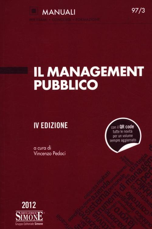 Il management pubblico - copertina
