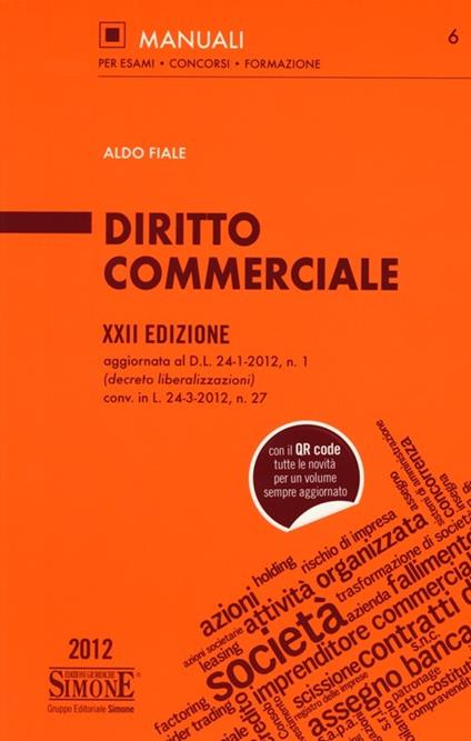 Diritto commerciale - Aldo Fiale - copertina