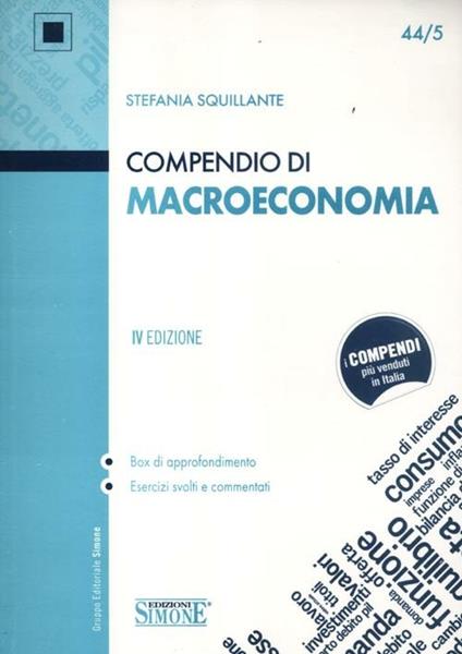Compendio di macroeconomia - Stefania Squillante - copertina