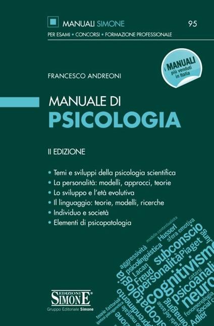 Manuale di psicologia - Francesco Andreoni - copertina