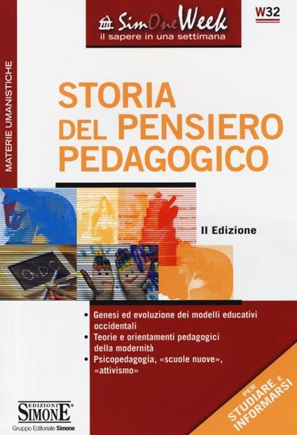 Storia del pensiero pedagogico - copertina