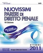 Nuovissimi Pareri di Diritto Penale