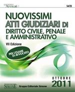 Atti Giudiziari di Diritto Civile, Penale e Amministrativo