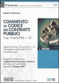 Commento al codice dei contratti pubblici - Carmelo Giurdanella - copertina