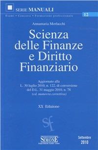 Scienza delle finanze e diritto finanziario - Annamaria Morlacchi - copertina