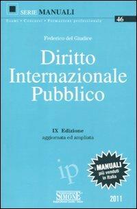 Diritto internazionale pubblico - Federico Del Giudice - copertina
