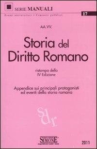 Storia del diritto romano - copertina