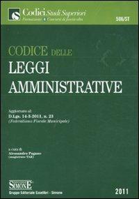 Codice delle leggi amministrative - copertina