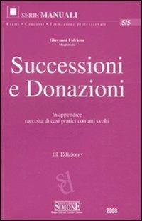 Successioni e donazioni - Giovanni Falcione - copertina