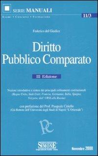 Diritto pubblico comparato - Federico Del Giudice - copertina