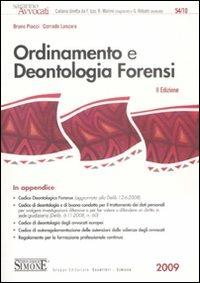 Ordinamento e deontologia forensi - Bruno Piacci,Corrado Lanzara - copertina