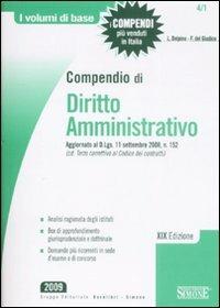 Compendio di diritto amministrativo - Luigi Delfino,Federico Del Giudice - copertina