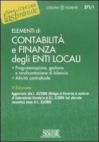 Elementi di contabilità e finanza degli enti locali - copertina