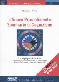 Il nuovo procedimento sommario di cognizione - Massimiliano Di Pirro - copertina