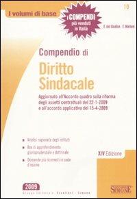 Compendio di diritto sindacale - copertina