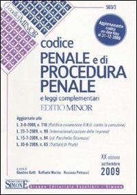 Codice penale e di procedura penale e leggi complementari. Ediz. minore - copertina