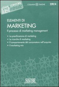 Elementi di marketing. Il processo di marketing management - copertina