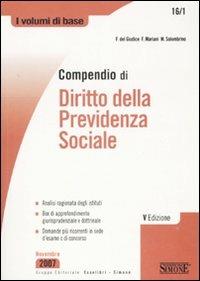 Compendio di diritto della previdenza sociale - Federico Del Giudice,Federico Mariani,Mariarosaria Solombrino - copertina