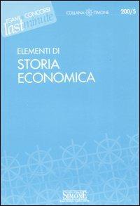 Elementi di storia economica - copertina