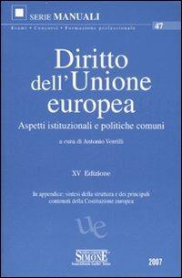 Diritto dell'Unione Europea. Aspetti istituzionali e politiche comuni - copertina