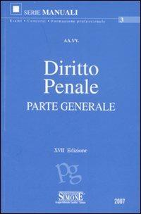 Diritto penale. Parte generale - copertina