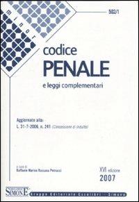 Codice penale. Leggi complementari - copertina