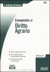 Compendio di diritto agrario - copertina