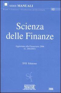 Scienza delle finanze - copertina