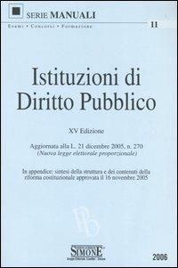 Istituzioni di diritto pubblico - copertina