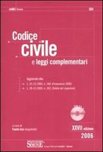 Codice civile. Leggi complementari. Con CD-ROM