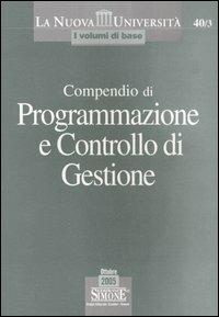 Compendio di programmazione e controllo di gestione - copertina