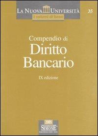 Compendio di diritto bancario - copertina