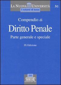 Compendio di diritto penale. Parte generale e speciale - copertina