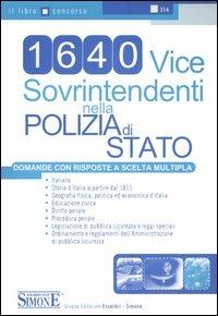 Milleseicentoquaranta vice sovrintendenti nella polizia di Stato. Domande con risposte a scelta multipla - copertina